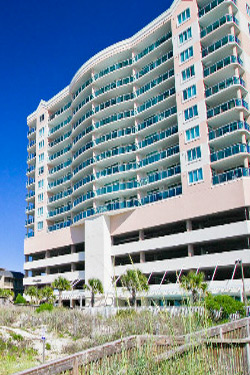 Covered parking deck at Blue Water Keyes